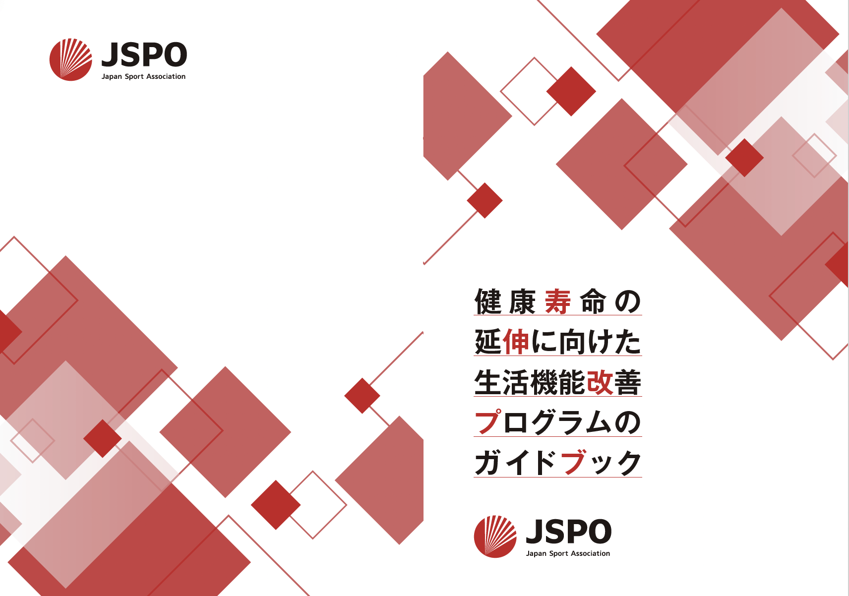 健康寿命延伸のための生活機能改善プログラムのガイドブック＜両面＞