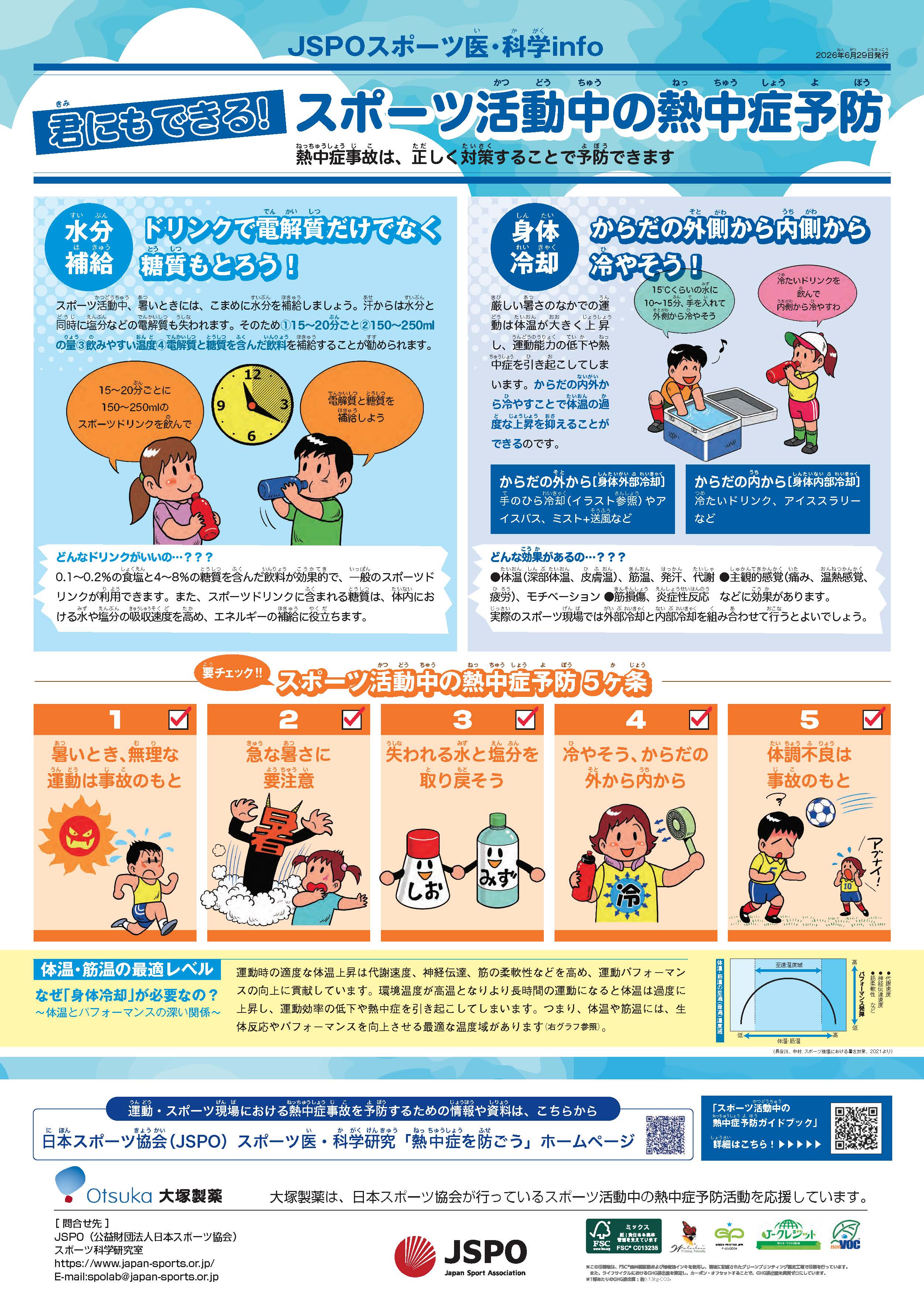 ポスター画像６スポーツ活動中の熱中症予防