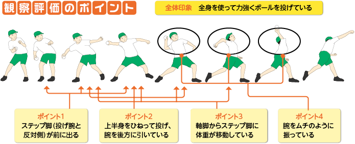 投動作 ボール投げ の観察評価