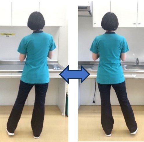 お皿洗い・料理や歯磨きをしながらのトレーニング画像１