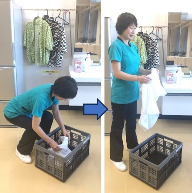 洗濯物を干すときトレーニング画像