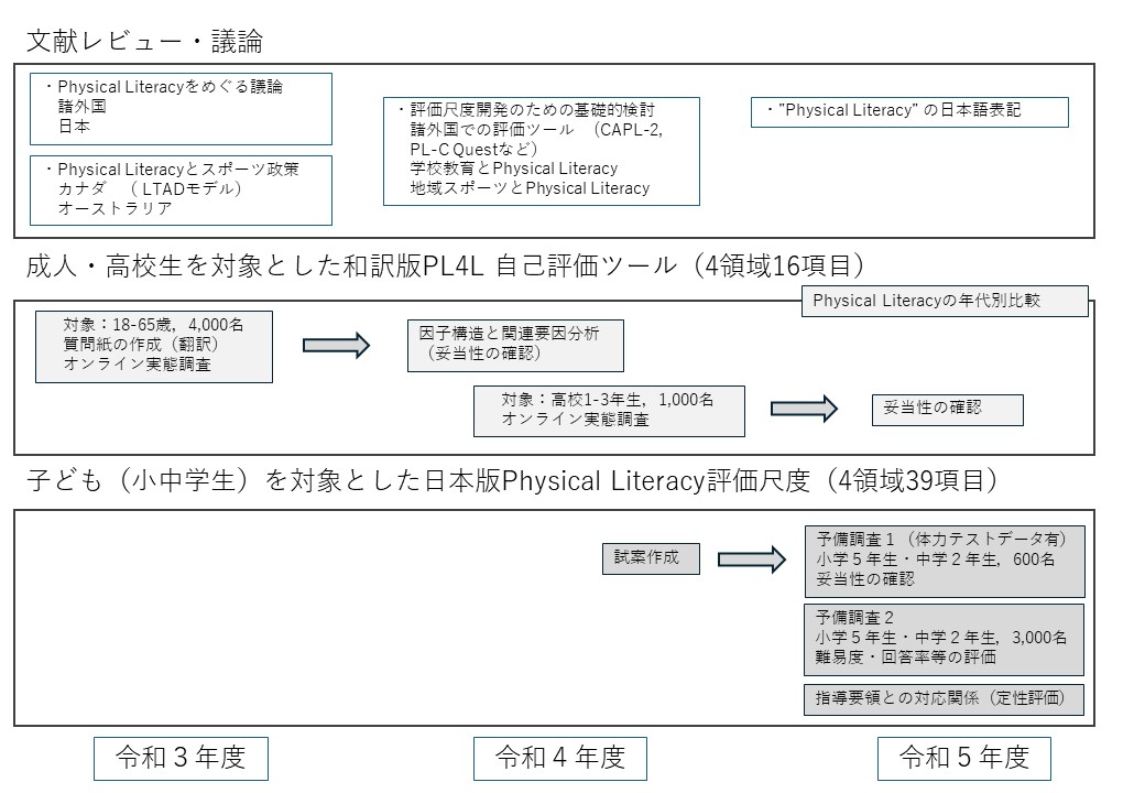 フィジカルリテラシー検討過程の図